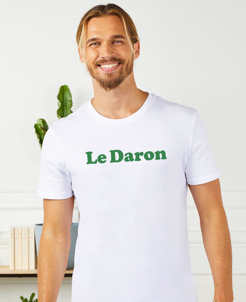 T-shirt homme Le Daron (effet velours) - Cadeaux Papa