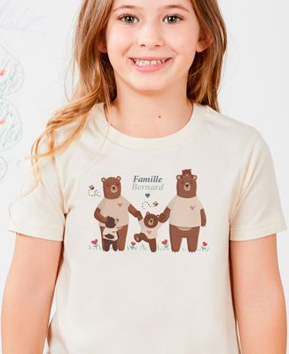 Child T-Shirt Custom bear family - Gifts for Dad, Mom's gifts, Mom/Dad-to-be