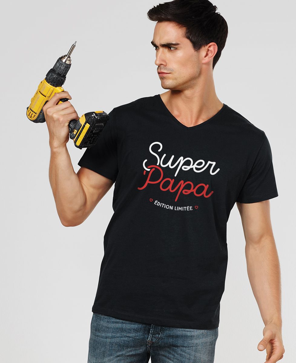 T-Shirt homme Super Papa (Edition limitée)