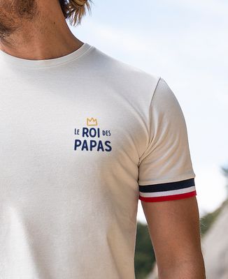 T-shirt homme recyclé Filgood Le roi des papas - Cadeaux Papa