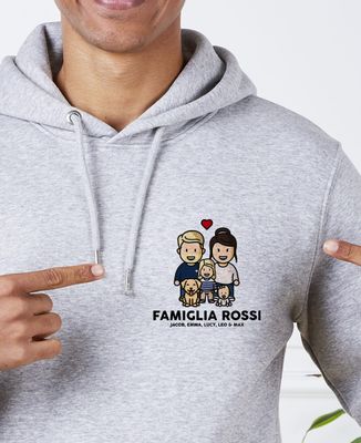 Hoodie per lui Statuette famiglia personalizzate - Regali per papà, Regali per la mamma