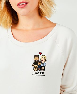 Felpa Personalizzata Per Mamma Con Nomi Dei Figli - Girocollo - Cotone
