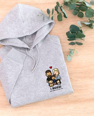 Hoodie per lei Statuetta di famiglia personalizzata - Regali per papà, Regali per la mamma