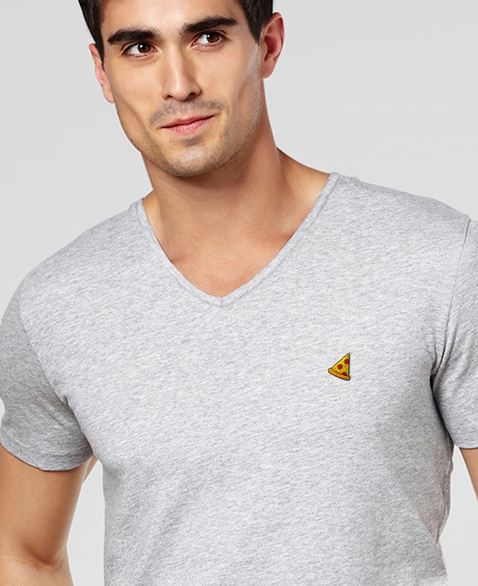T-Shirt homme Pizza (brodé)