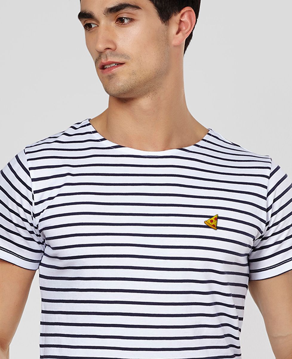 T-Shirt homme Pizza (brodé)
