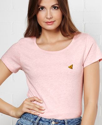 T-Shirt femme Pizza (brodé)