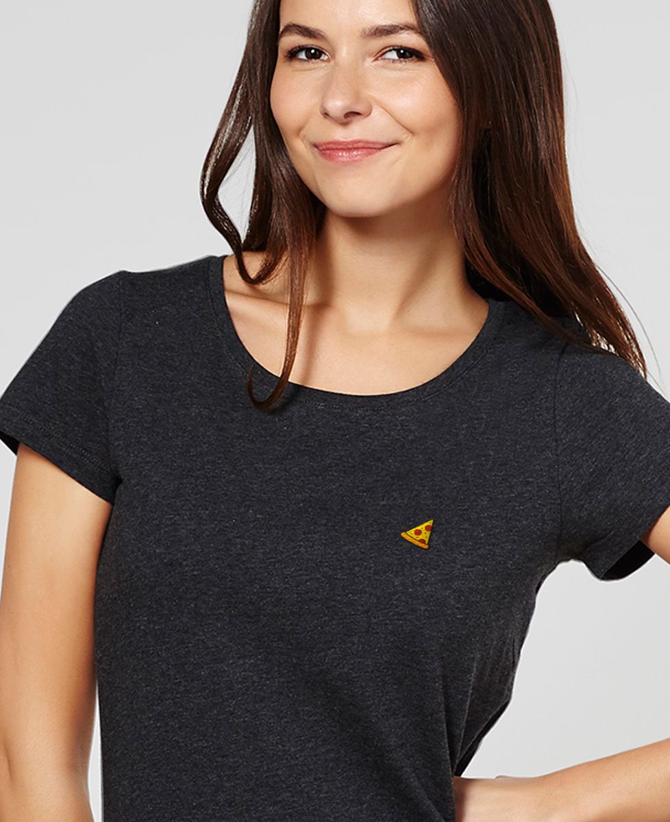 T-Shirt femme Pizza (brodé)
