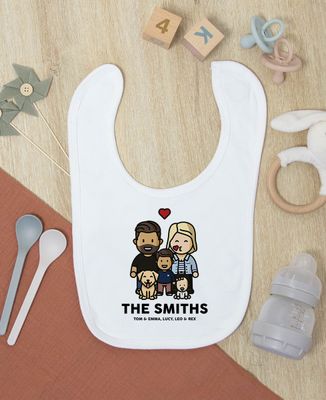 Bib Family figure personalized - Gifts for Dad, Mom's gifts