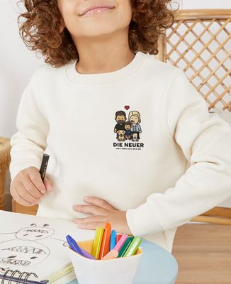 Sweatshirt Kind Figuren Familie personalisieren - Papa-Geschenke, Geschenke Mama