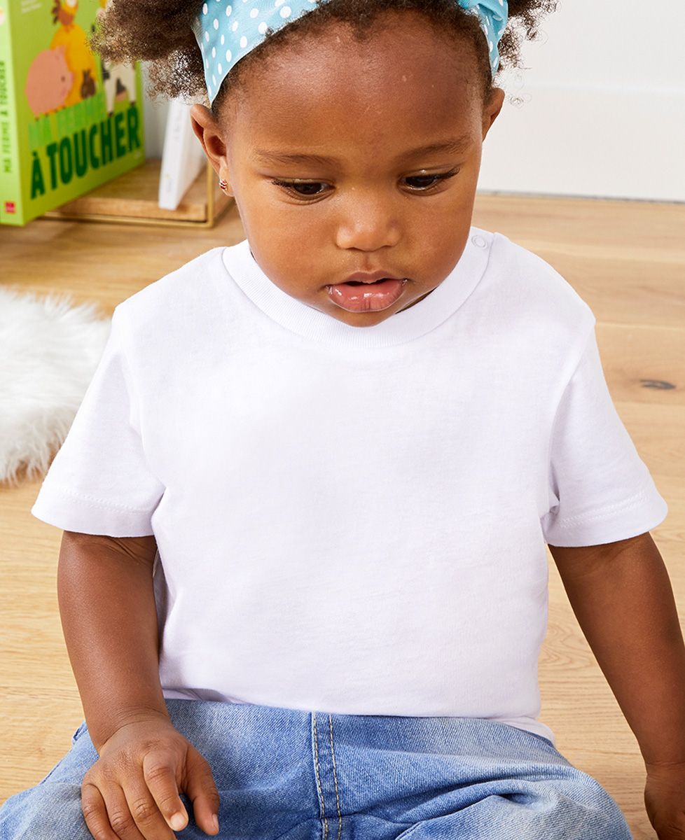 T-shirt voor baby Achterkant familie gepersonaliseerd