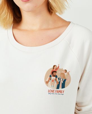 Women's sweatshirt Family carrying children - Gifts for Dad, Mom's gifts