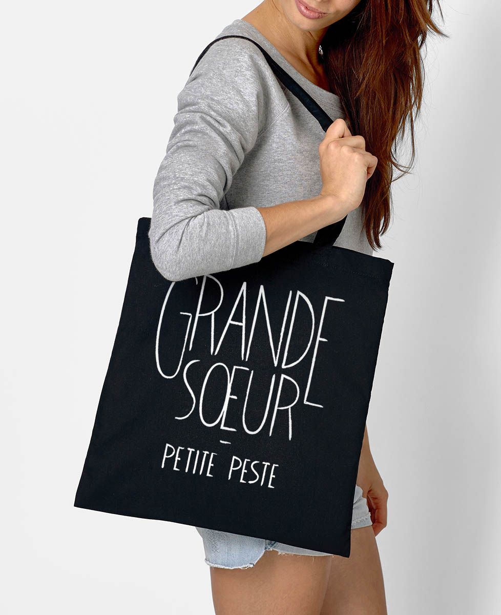 Tote bag Grande soeur, petite peste