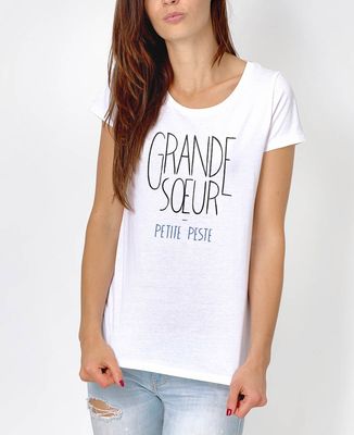 T-Shirt femme Grande soeur, petite peste