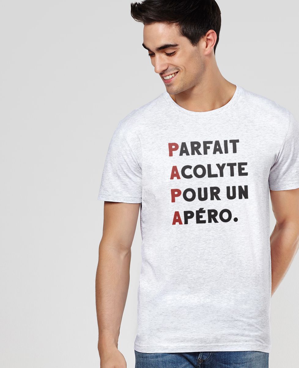 T-shirt homme Parfait acolyte pour apéro - Apéro