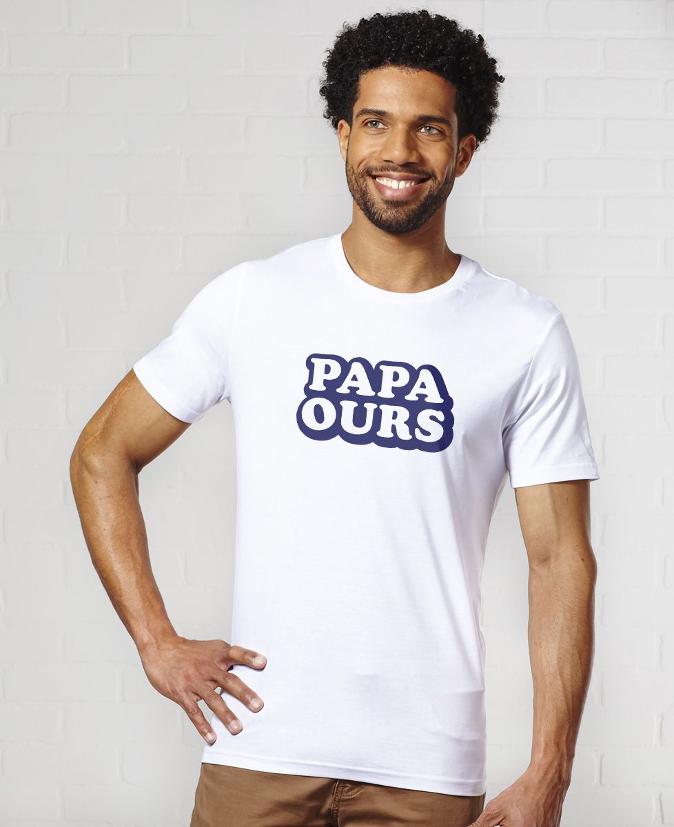 T-Shirt homme Papa ours