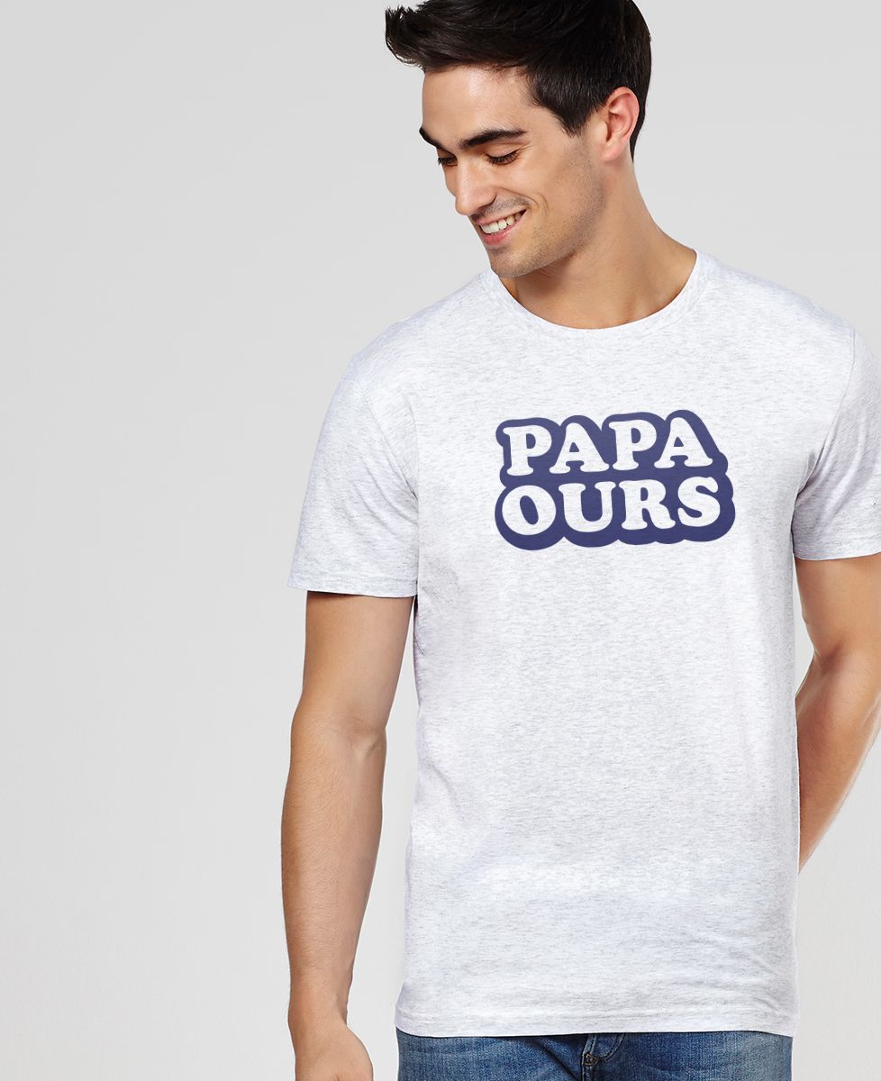 T-Shirt homme Papa ours