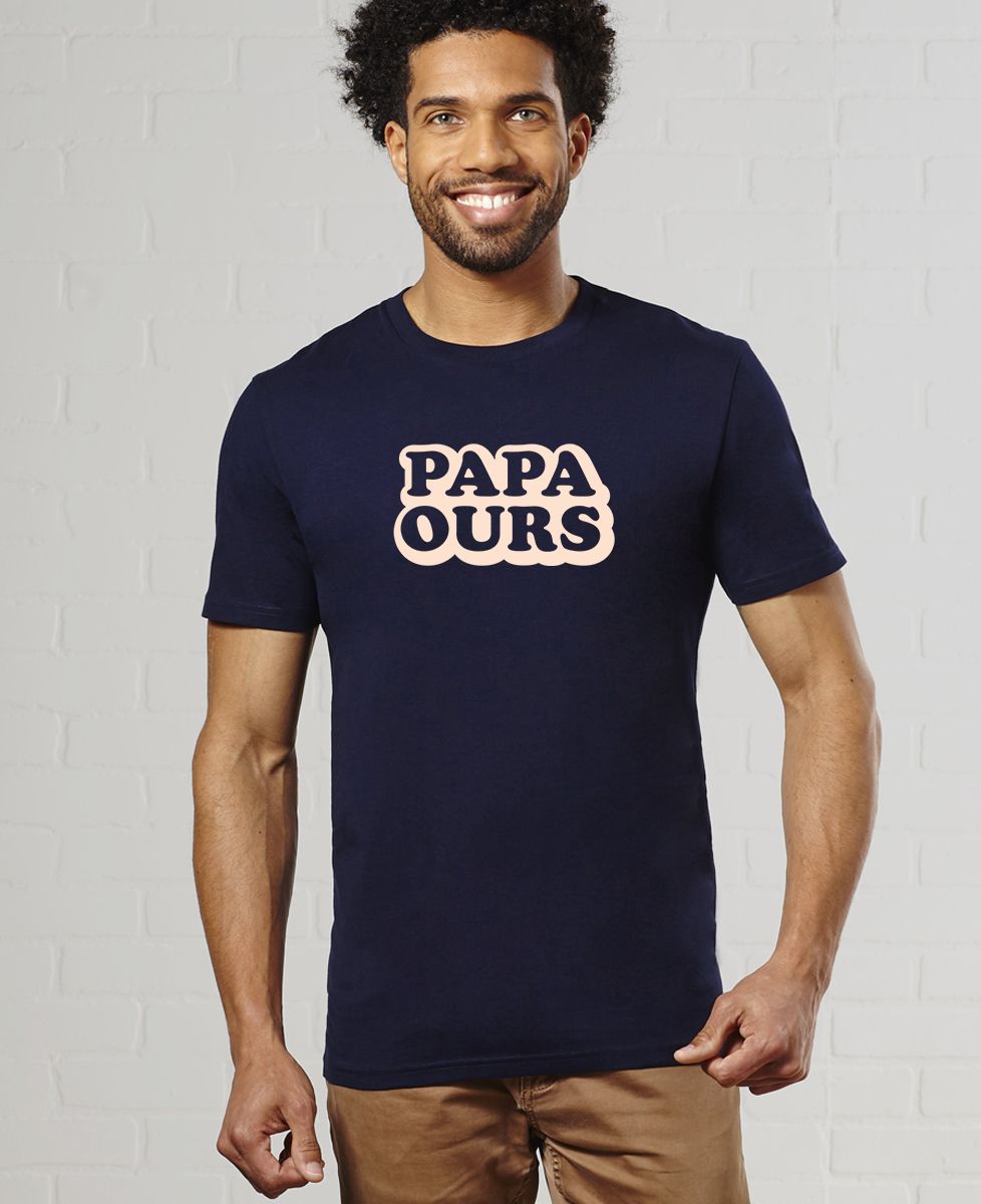 T-shirt homme Papa ours - Cadeaux Papa, Cadeaux Maman, Duo assortis
