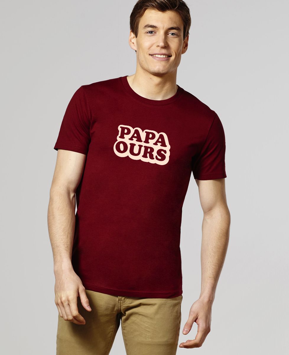 T-Shirt homme Papa ours