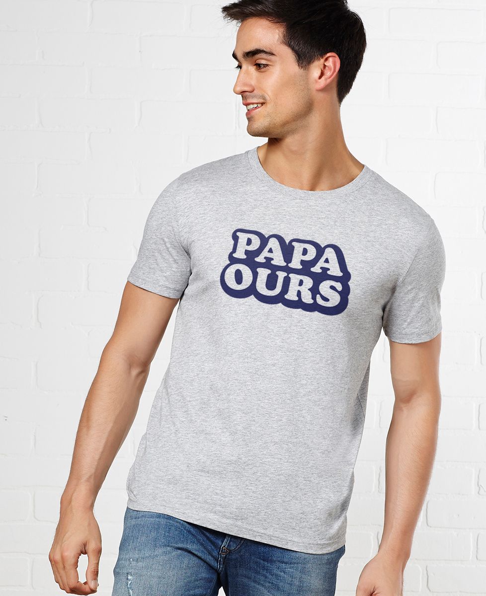 T-Shirt homme Papa ours