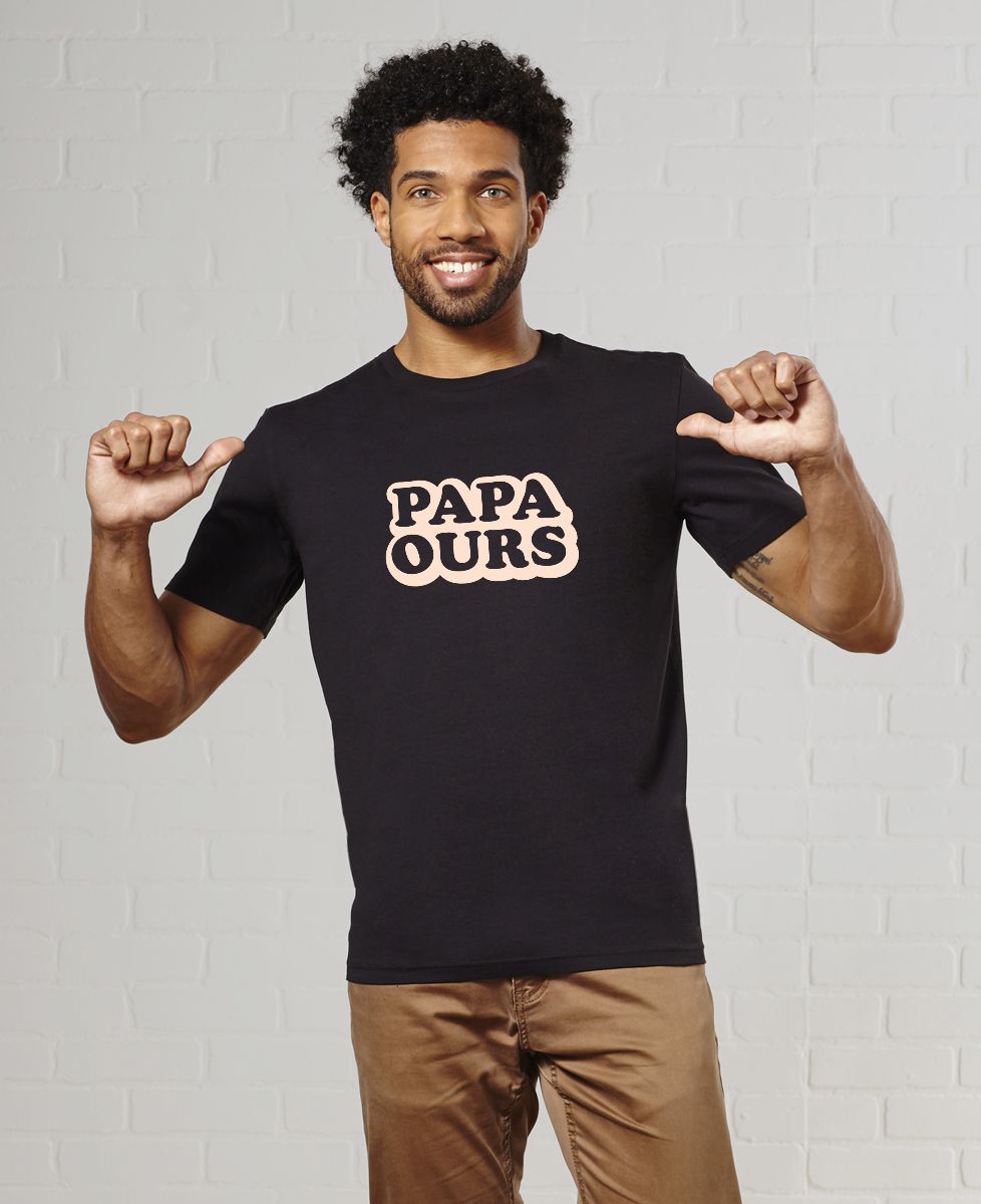 T-Shirt homme Papa ours