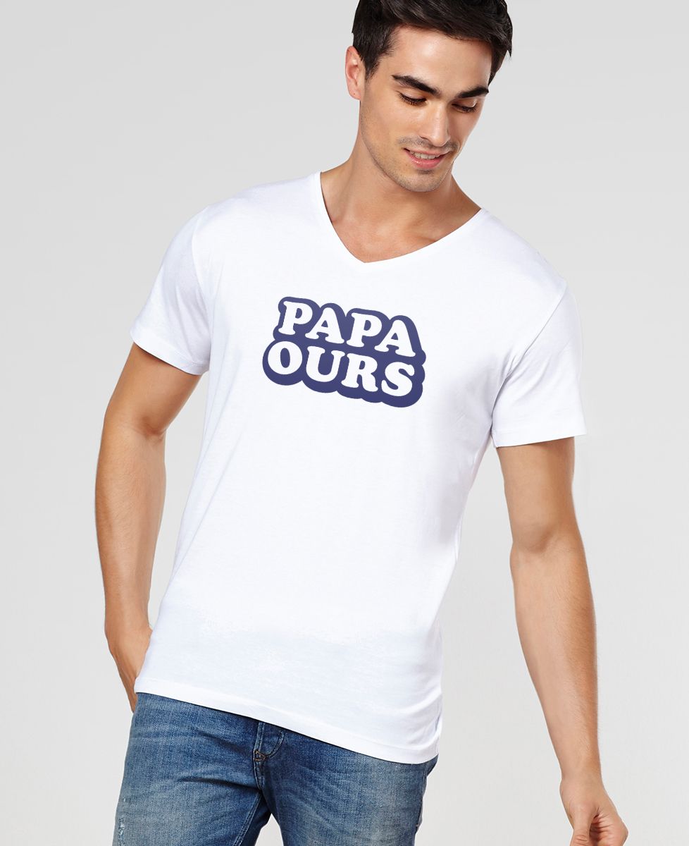 T-Shirt homme Papa ours