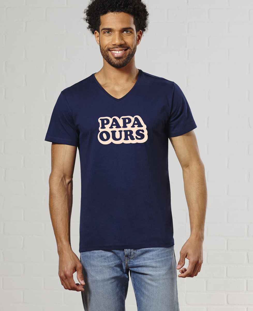 T-Shirt homme Papa ours
