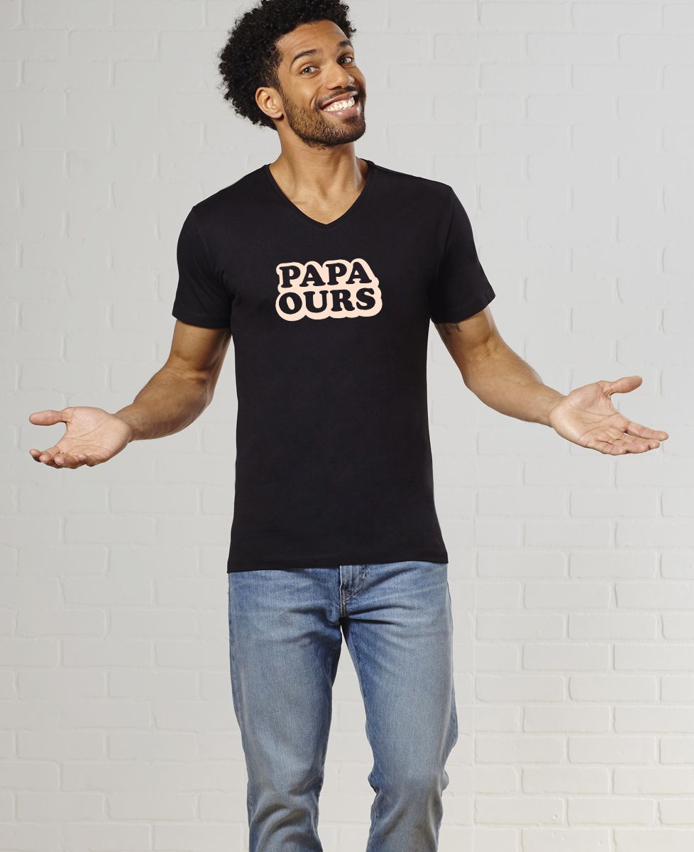 T-Shirt homme Papa ours