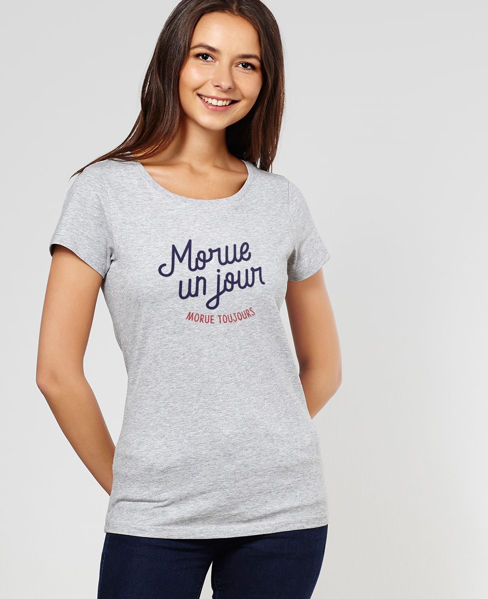 T-shirt femme Morue un jour