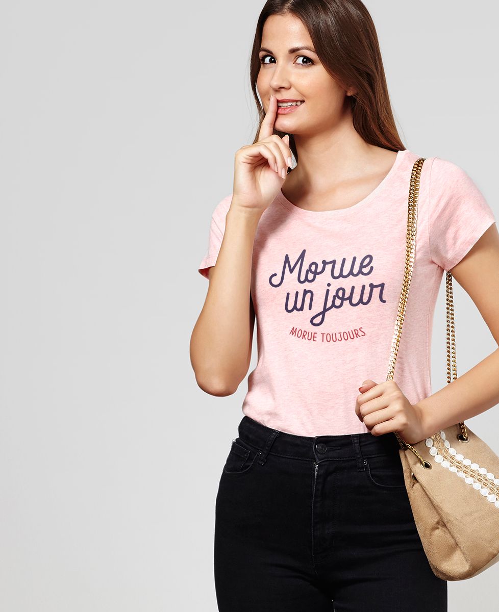 T-Shirt femme Morue un jour