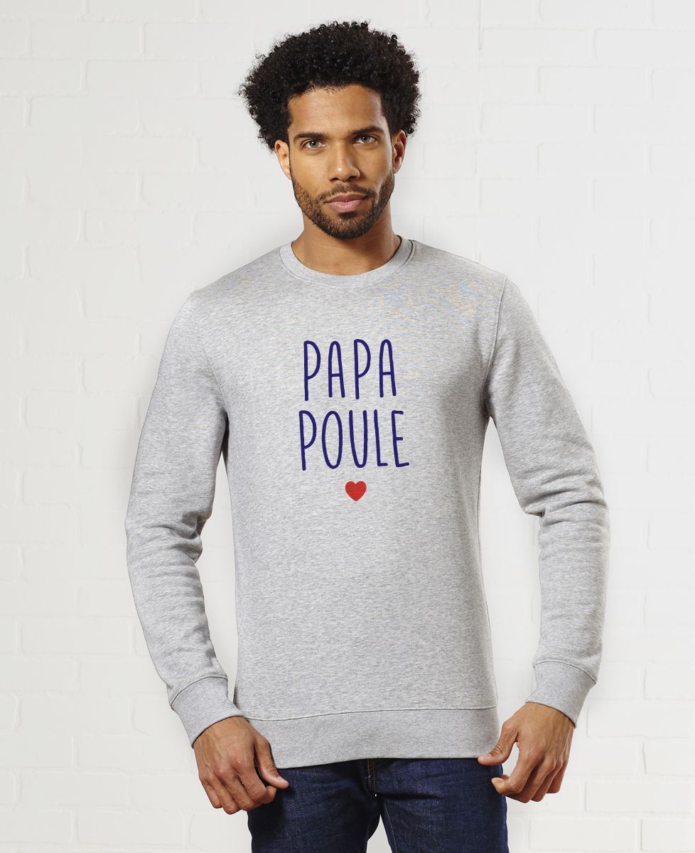 Sweatshirt homme Papa poule - Cadeaux Papa, Duo assortis