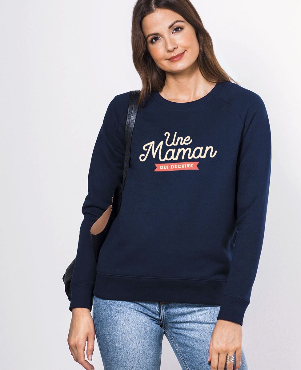 Sweatshirt femme Maman qui déchire