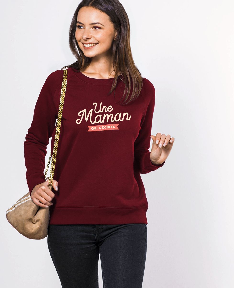 Sweatshirt femme Maman qui déchire