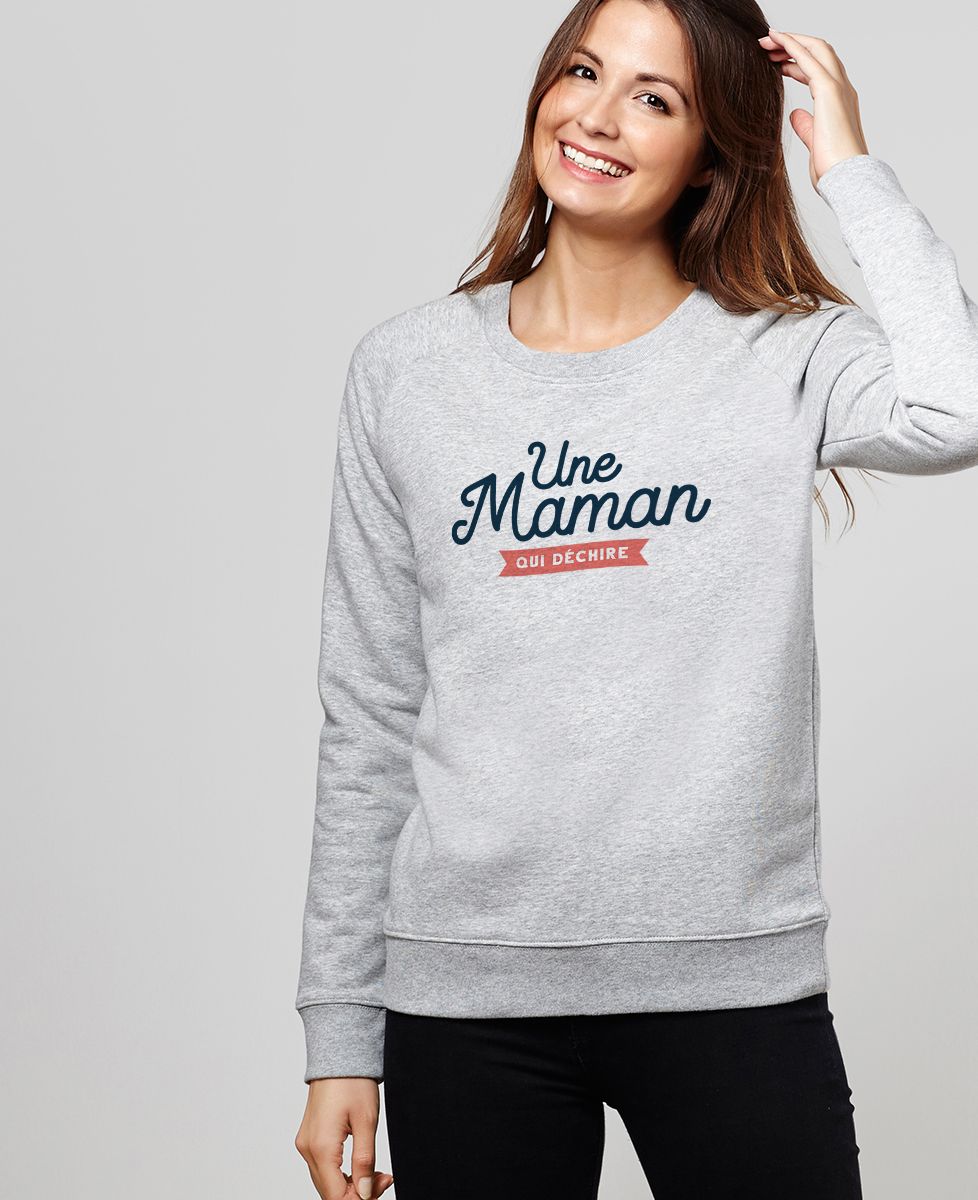 Sweatshirt femme Maman qui déchire