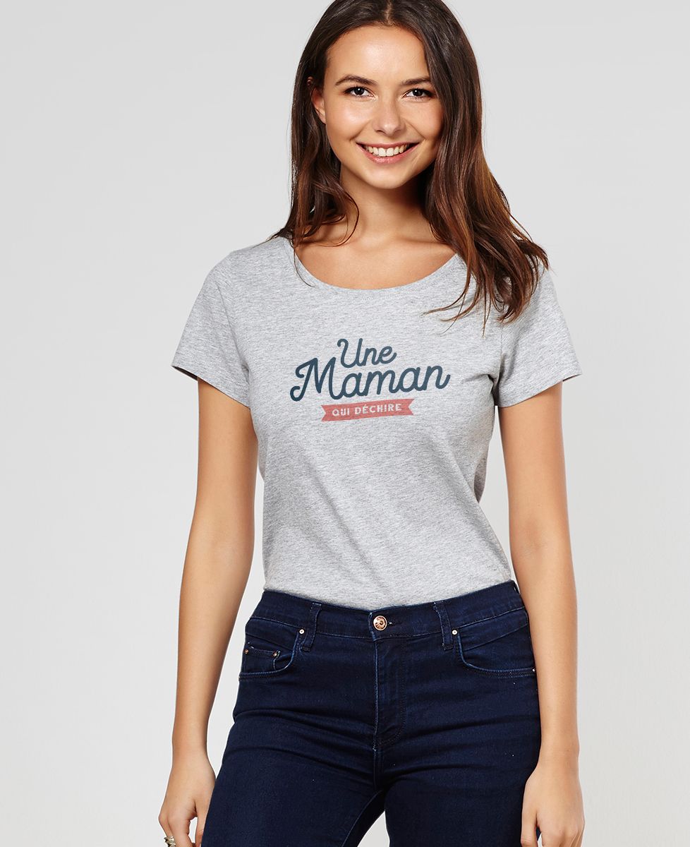 T-shirt femme Maman qui déchire - Cadeaux Maman, Future Maman