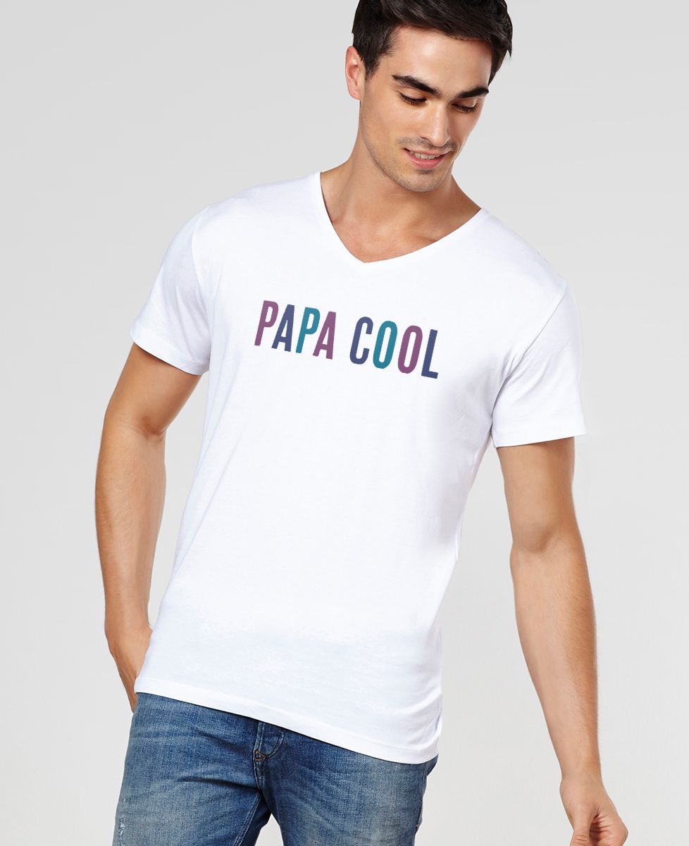 T-Shirt homme Papa - Maman - Bébé cool