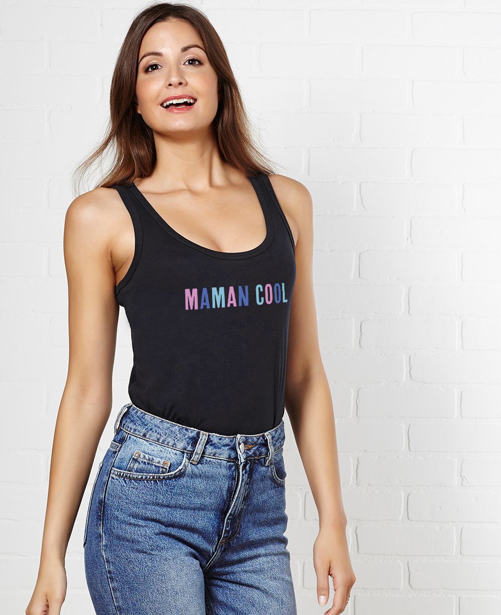 Débardeur femme Papa - Maman - Bébé cool