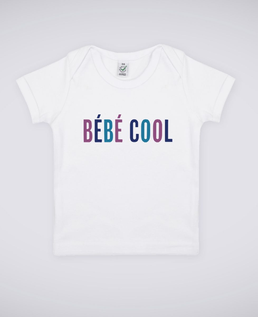 T-shirt bébé Bébé cool - Cadeaux Papa, Cadeaux Maman, Future Maman, Duo assortis