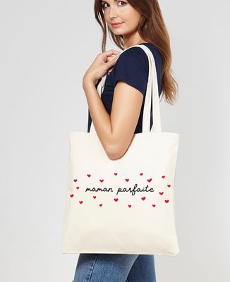 Tote bag Maman parfaite coeur - Cadeaux Maman, Future Maman