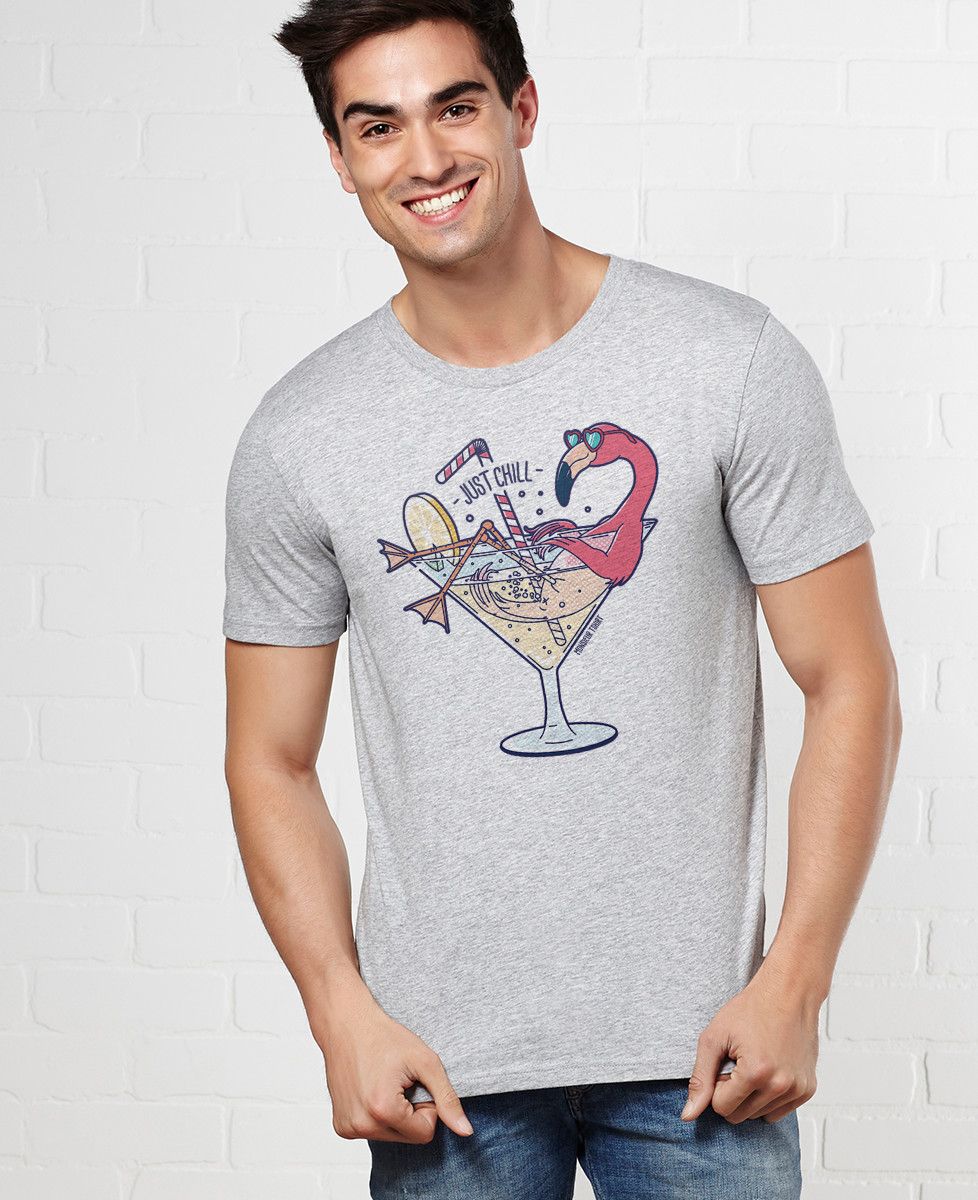 T-Shirt homme Flamant rose chill