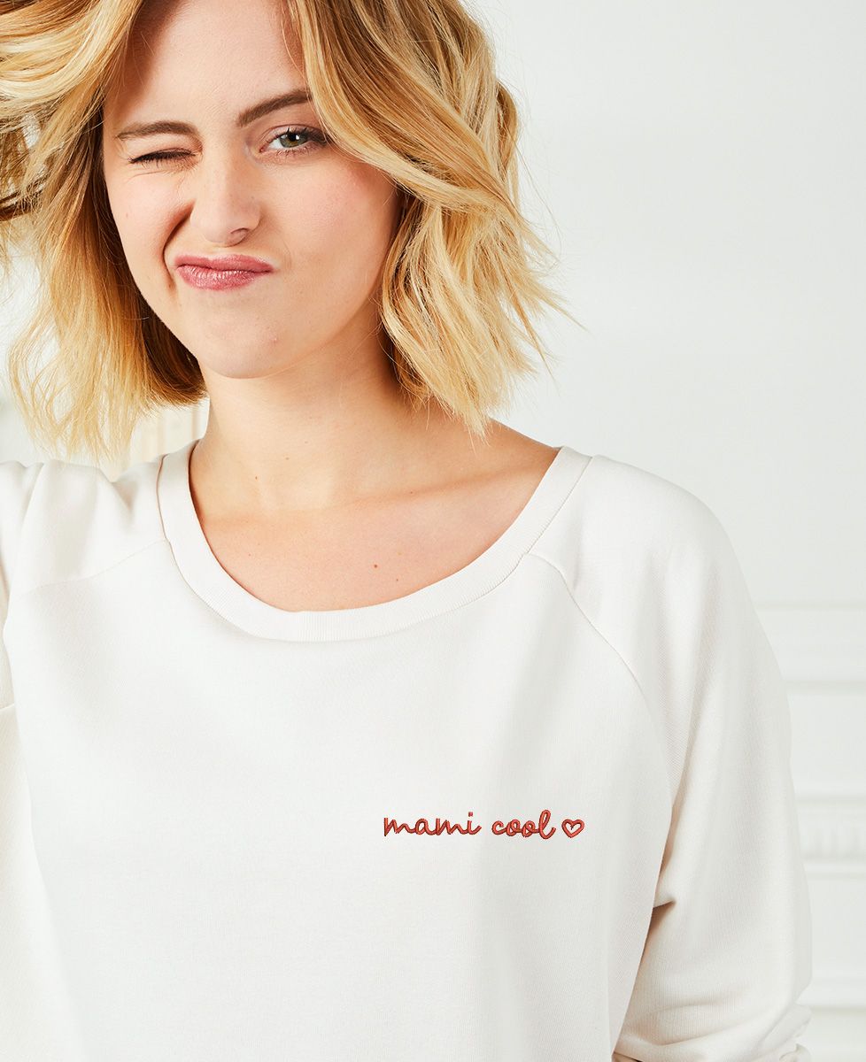 Sudadera de mujer Mami cool (bordado) - Regalos para mamá