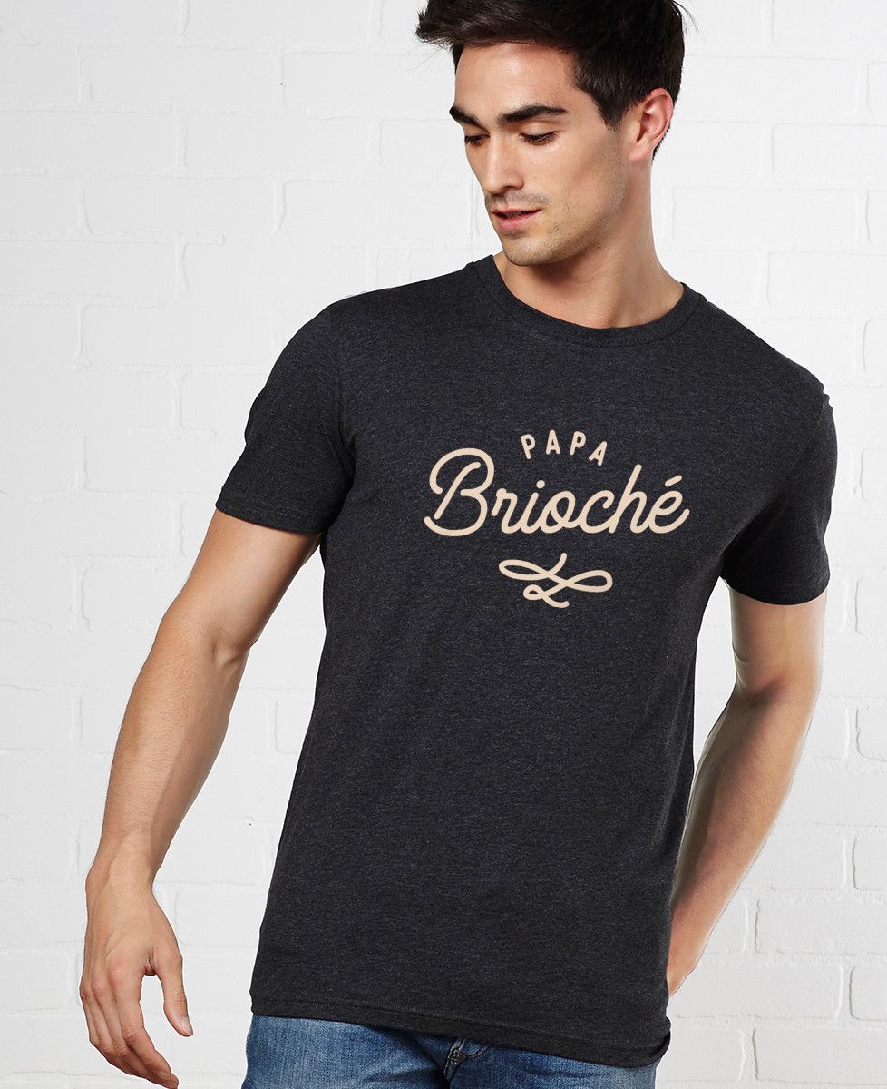 T-shirt homme Papa brioché - Cadeaux Papa
