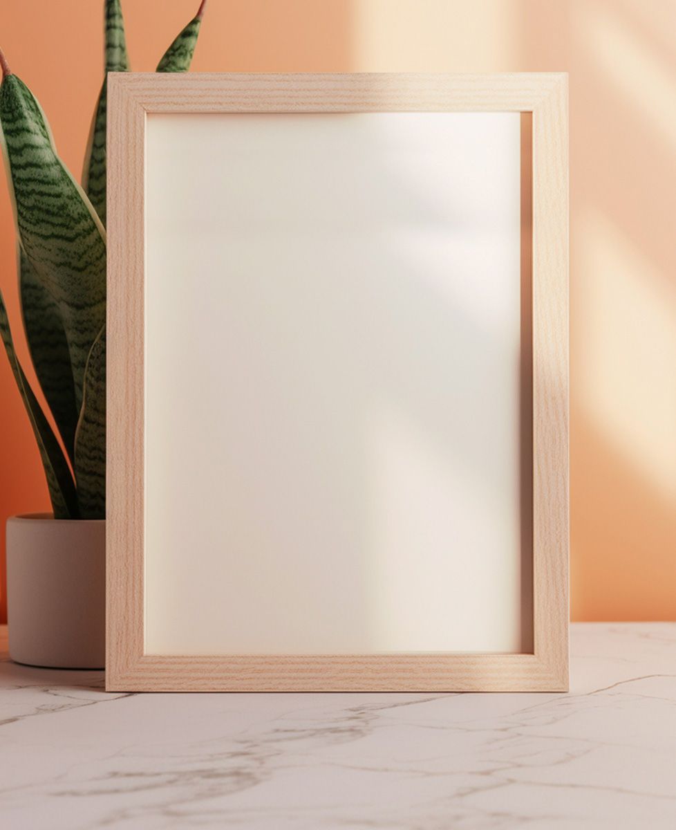 Cornice per foto Ritratto pop-art minimalista personalizzato - Aggiungi le mie foto