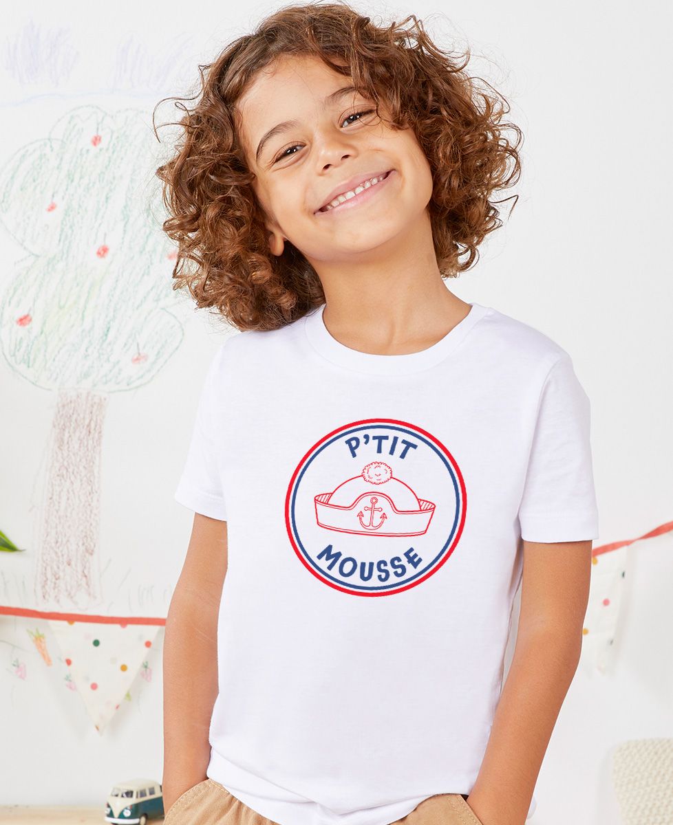 T-shirt enfant Trio Capitaine/Mousse/Phoque