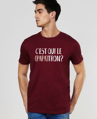 T-Shirt homme C'est qui le (PAPA)tron?