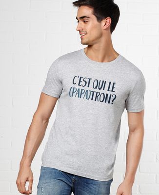 T-Shirt homme C'est qui le (PAPA)tron?
