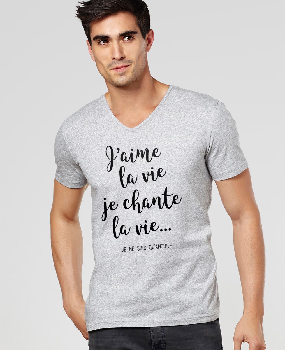 T-Shirt homme J'aime la vie