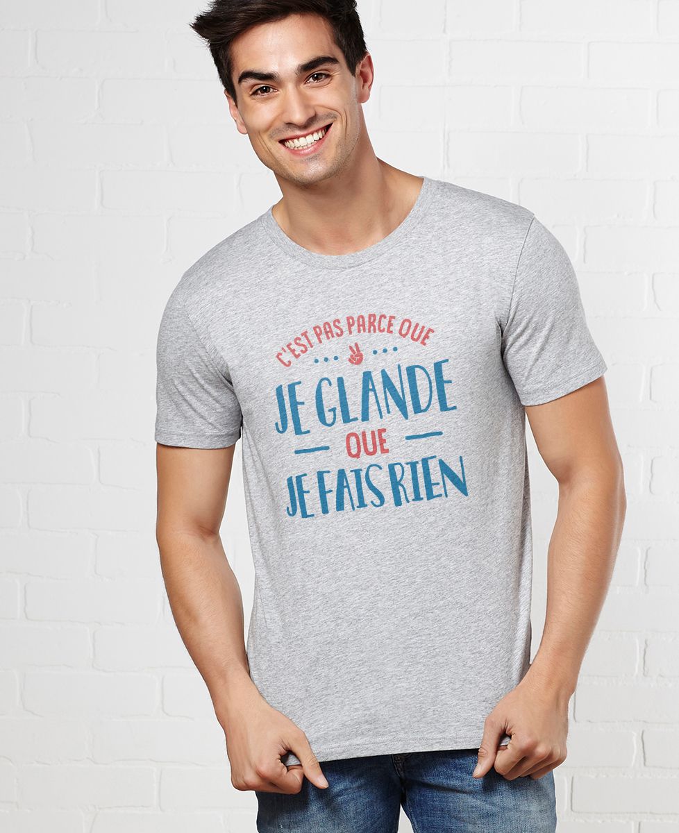 T-Shirt homme Je glande