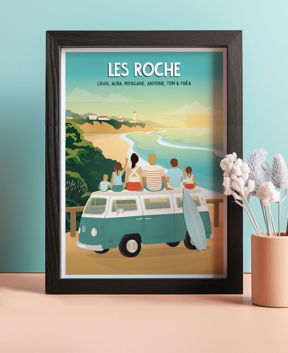 Cadre Photo Rotatif 10x15 Cm Pour 6 Photos - Double Face, Bois MDF, Vitre Plexiglas, Support Autonome - 8