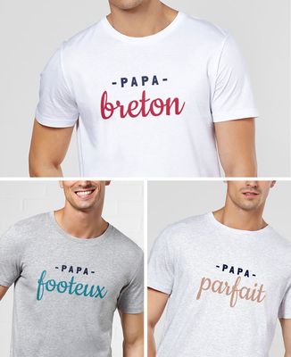 T-shirt homme Papa personnalisé - Cadeaux Papa