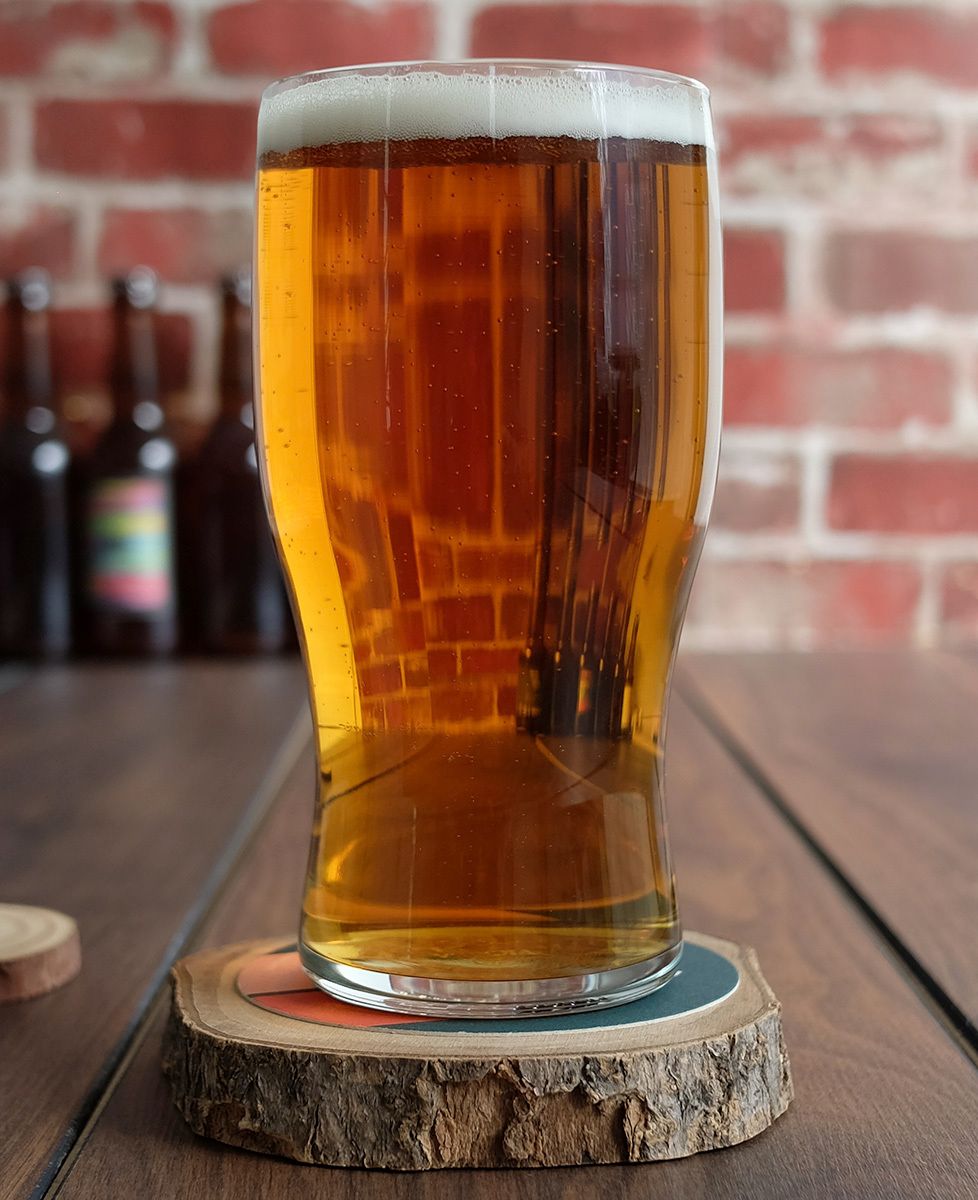 Beer glass Personalized engraved text - Aperitif, Wedding